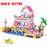 Hot Friends City House Summer Holiday Seaside Villa Apartment Building Blocks Sets Figures DIY Toys for Kid Girls Christmas Gift