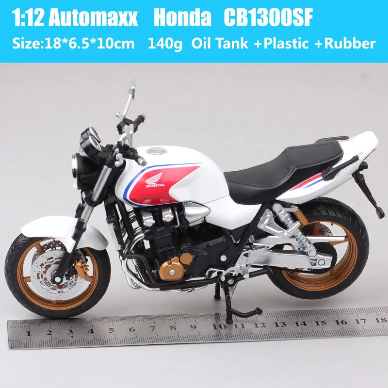 Automaxx 1/12 Scale Honda CB1300SF Super Four Motorcycle Retro Model CB1300 Bike Metal Diecast Toys Replicas Vehicles Joycity