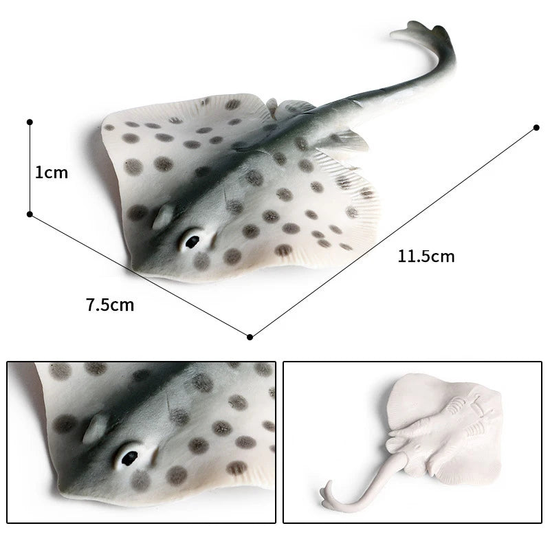 Simulation Marine Animal Manta Ray Aquarium Sea Life Stingray Devil Fish Ocean Toys Animal Figure Children Educational Toy Gifts