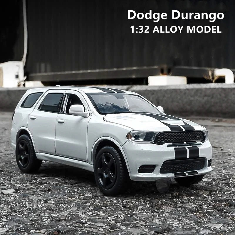 1:32 Dodge Durango SUV Alloy Car Model Diecast Metal Toy Car Model Sound and Light Pull Back Collection Gifts Free Shipping