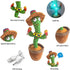 Dancing Cactus Talking Cactus Baby Toys Sing 120pcs Music Songs Recording USB Charger Repeats What You say Presents for Kids